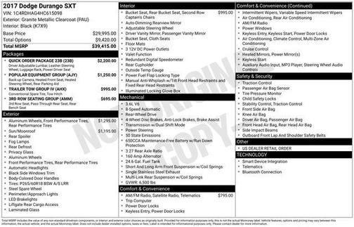 2017 Dodge Durango SXT