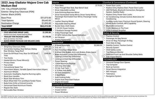 2023 Jeep Gladiator Mojave 4x4