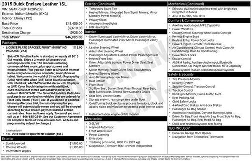 2015 Buick Enclave Leather