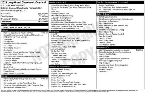 2021 Jeep Grand Cherokee L Overland