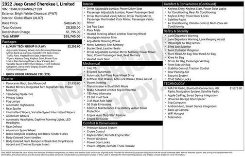2022 Jeep Grand Cherokee L Limited