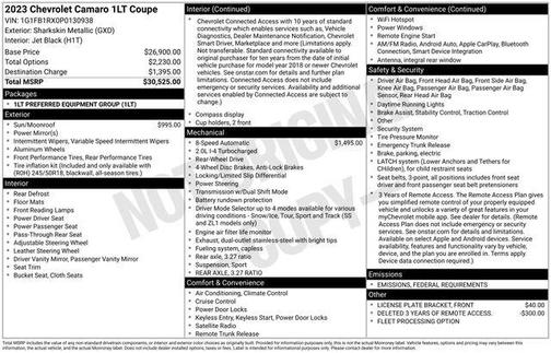 2023 Chevrolet Camaro 1LT