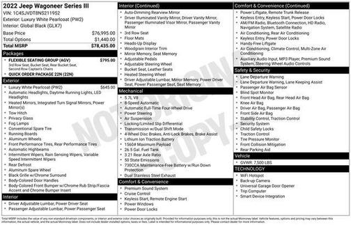 2022 Jeep Wagoneer Series III 4x4