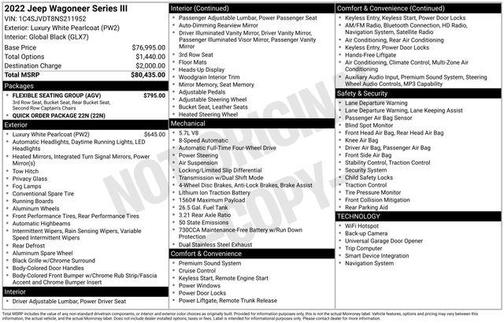 2022 Jeep Wagoneer Series III 4x4