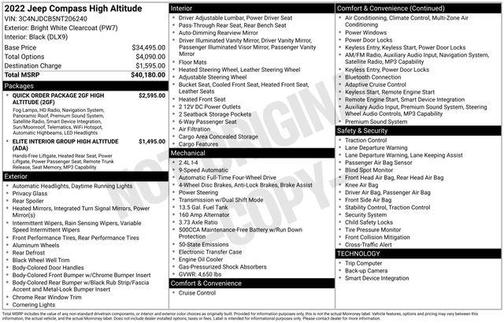 2022 Jeep Compass High Altitude