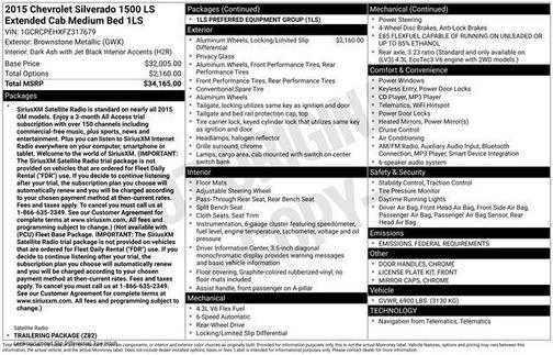2015 Chevrolet Silverado 1500 LS