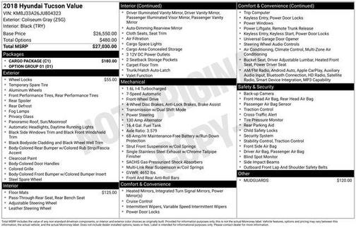 2018 Hyundai TUCSON Value