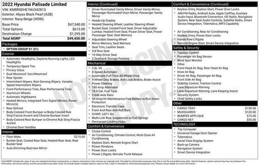 2022 Hyundai PALISADE Limited