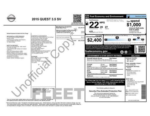 2015 Nissan Quest SV