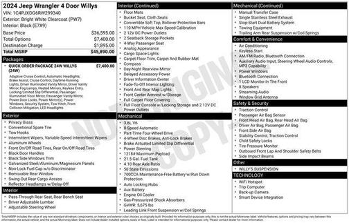 2024 Jeep Wrangler Willys