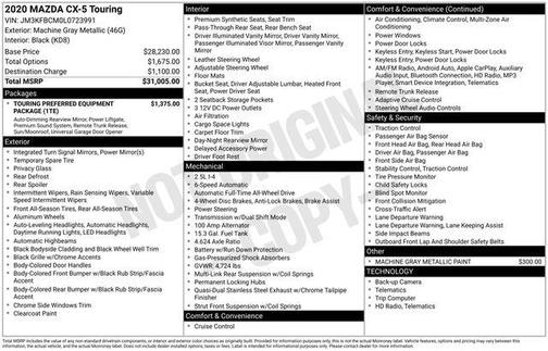 2020 Mazda CX-5 Touring