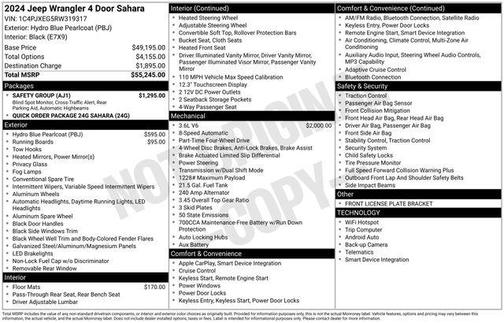 2024 Jeep Wrangler 4-Door Sahara 4x4