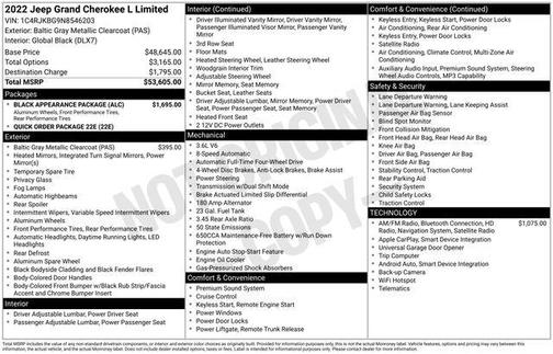 2022 Jeep Grand Cherokee L Limited
