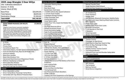 2025 Jeep Wrangler Willys