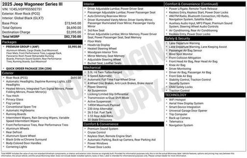 River Rock 2025 Jeep Wagoneer Series III 4x4