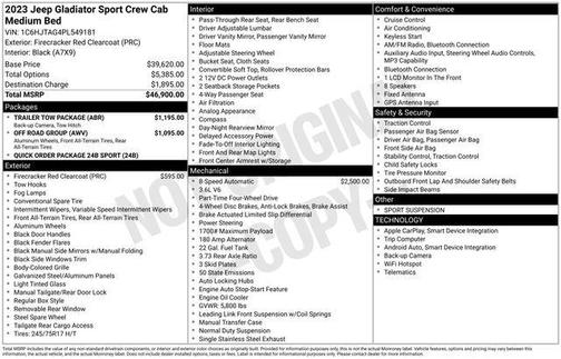 2023 Jeep Gladiator Sport