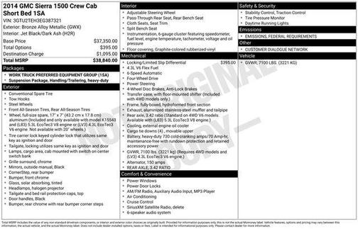 2014 GMC Sierra 1500 SLE
