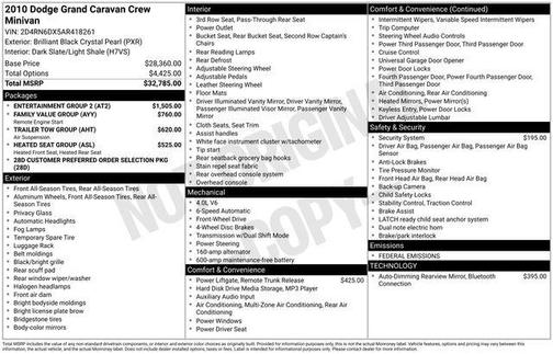 2010 Dodge Grand Caravan Crew