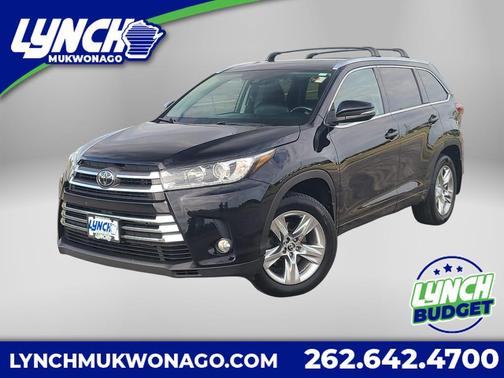 Midnight Black Metallic 2018 Toyota Highlander Limited