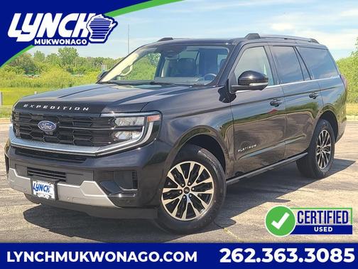 Agate Black Metallic 2025 Ford Expedition Platinum