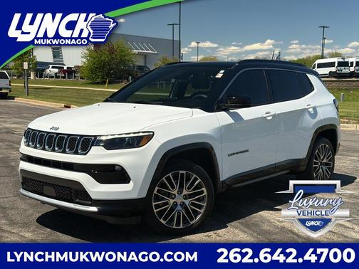 Bright White Clearcoat 2023 Jeep Compass Limited