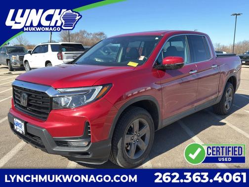 Radiant Red Metallic II 2023 Honda Ridgeline RTL-E