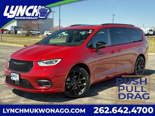 Red 2025 Chrysler Pacifica Limited