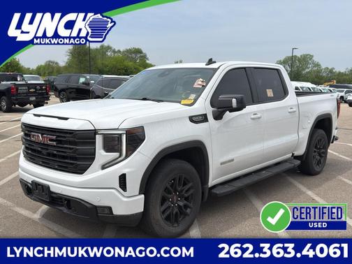 Summit White 2024 GMC Sierra 1500 Elevation
