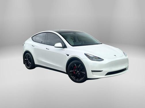 Pearl White Multi 2021 Tesla Model Y Performance
