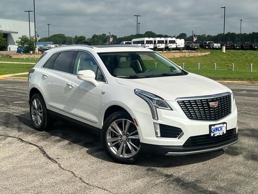 Crystal White Tri-Coat 2024 Cadillac XT5 Premium Luxury