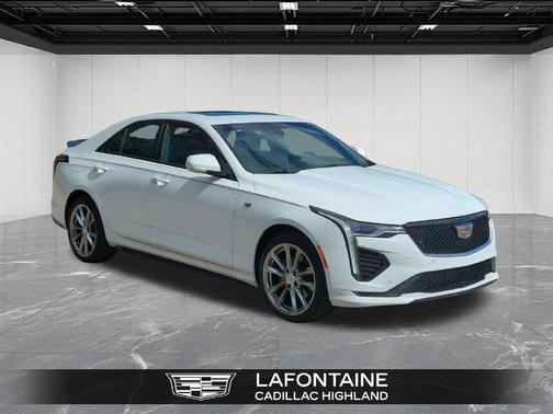 Summit White 2023 Cadillac CT4 Sport