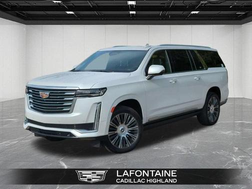 Crystal White Tricoat 2021 Cadillac Escalade ESV Premium Luxury Platinum