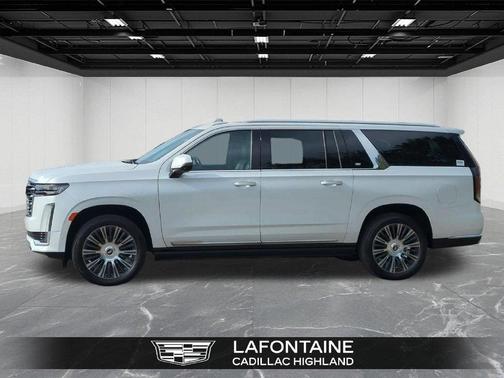 Crystal White Tricoat 2021 Cadillac Escalade ESV Premium Luxury Platinum