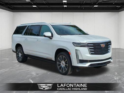 Crystal White Tricoat 2021 Cadillac Escalade ESV Premium Luxury Platinum