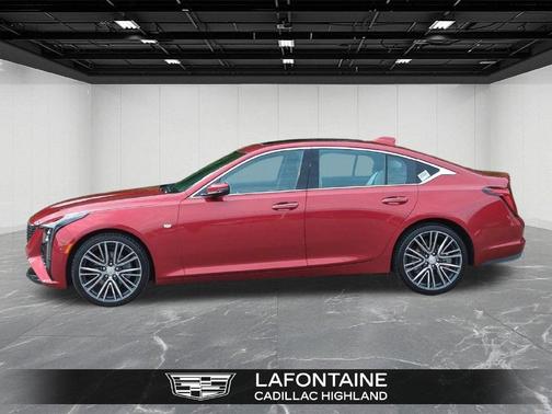Radiant Red Tintcoat 2025 Cadillac CT5 Premium Luxury
