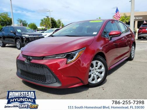 Ruby Flare Pearl 2022 Toyota Corolla LE