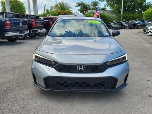 Platinum White Pearl 2026 Honda Civic Sport