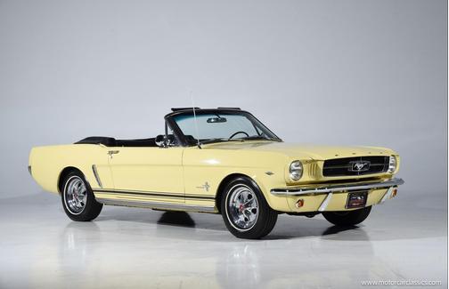 Yellow 1965 Ford Mustang Base