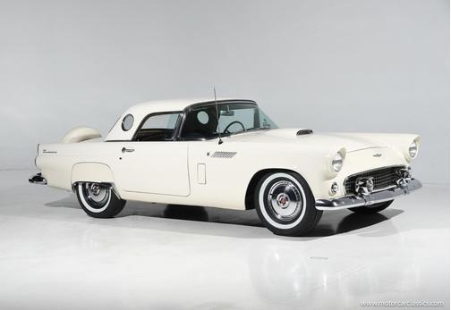 White 1956 Ford Thunderbird Base