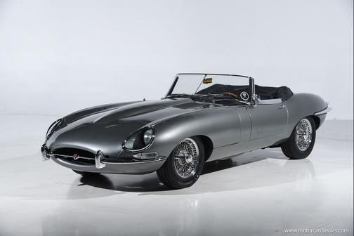 Silver 1966 Jaguar E-Type XKE