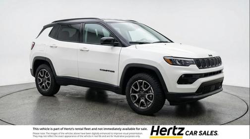 Bright White Clearcoat 2025 Jeep Compass Trailhawk