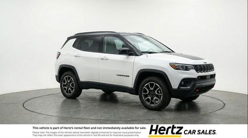 Bright White Clearcoat 2025 Jeep Compass Trailhawk