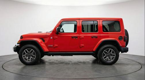 Firecracker Red Clearcoat 2025 Jeep Wrangler 4-Door Sahara 4x4