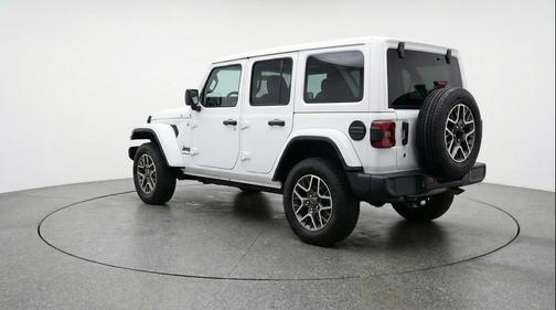 Bright White Clearcoat 2025 Jeep Wrangler 4-Door Sahara 4x4