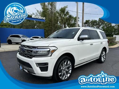 Star White Metallic Tri-Coat 2022 Ford Expedition Platinum