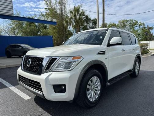 Pearl White 2019 Nissan Armada SV