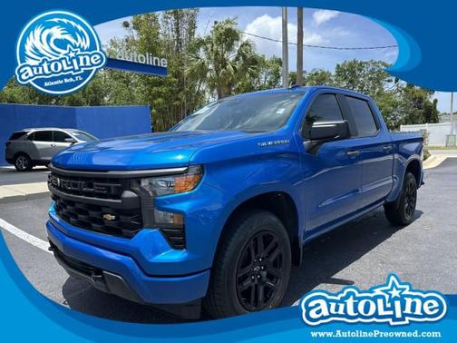 Glacier Blue Metallic 2024 Chevrolet Silverado 1500 Custom