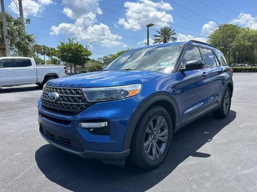 Atlas Blue Metallic 2022 Ford Explorer XLT