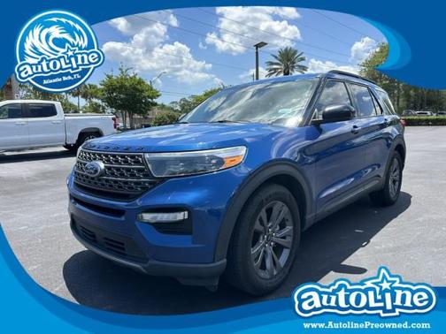 Atlas Blue Metallic 2022 Ford Explorer XLT