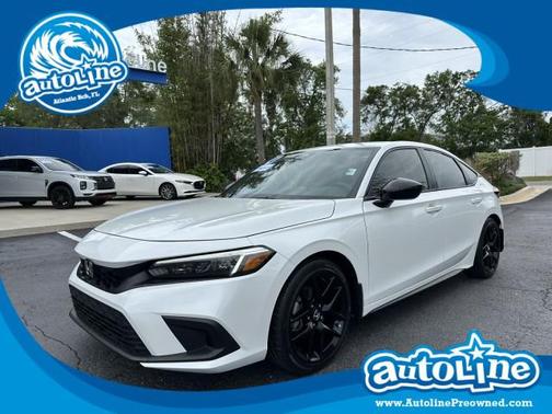 Platinum White Pearl 2024 Honda Civic Sport